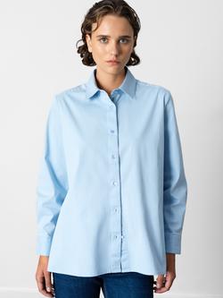 French Connection Kesha Slit Back Shirt, Arctic Blue