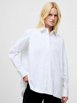 French Connection Kesha Slit Back Shirt, Linen White