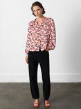 French Connection Rebecca Floral Top, White/Multi