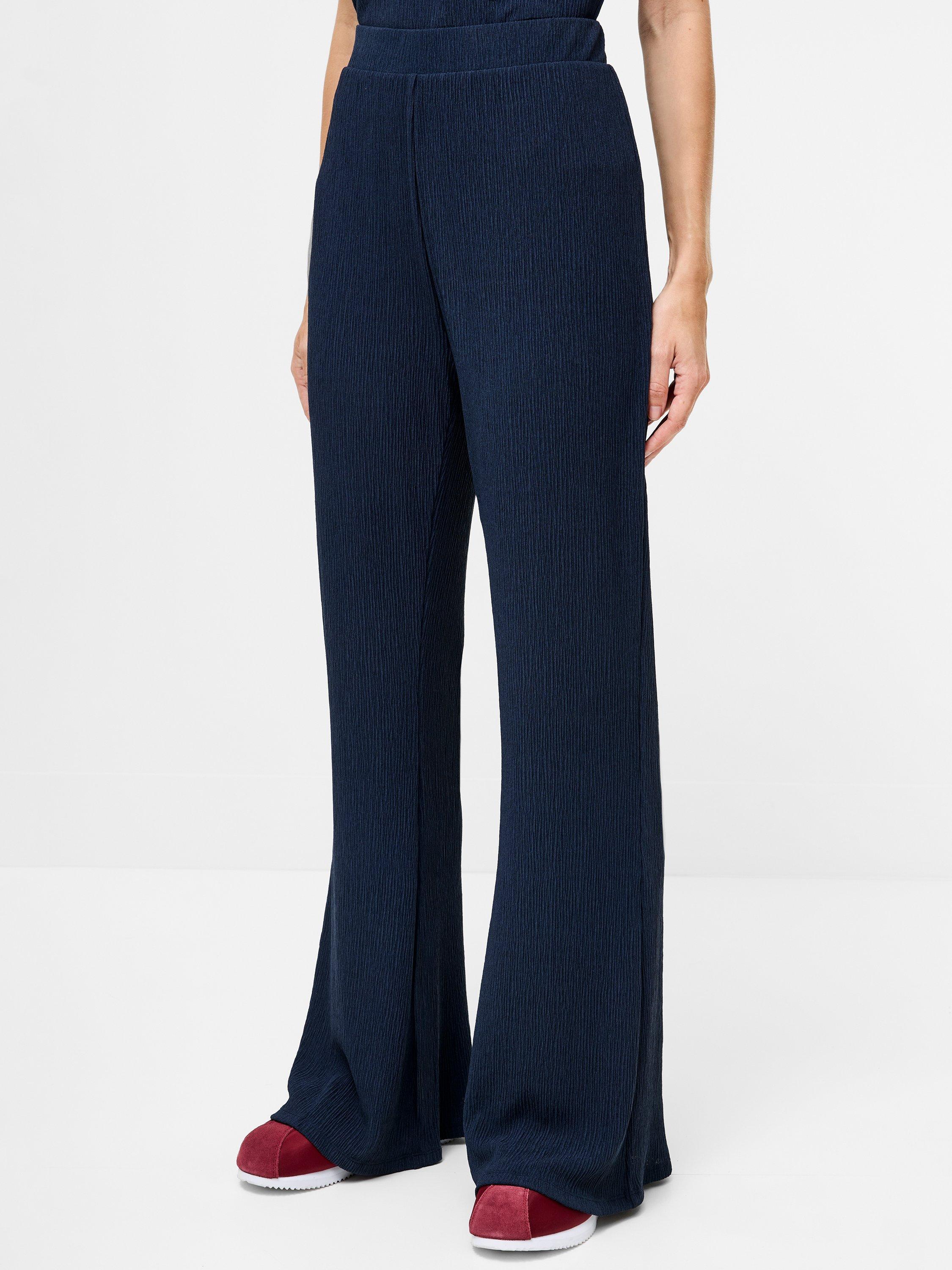 Product image 2 of 5, which shows French Connection Meera Flared Trousers, Washed Indigo, S