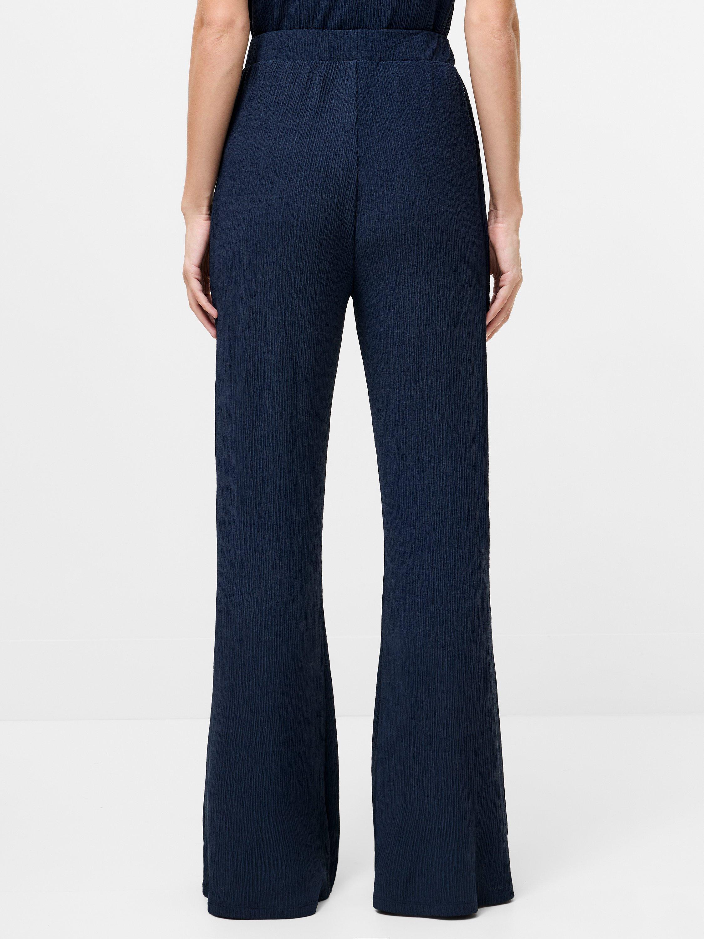 Product image 4 of 5, which shows French Connection Meera Flared Trousers, Washed Indigo, S