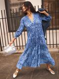 NRBY Naomi Animal Print Dress, Blue/Multi