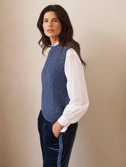 NRBY Mariah Moss Stitch Tank Top, Denim Blue - view 2, Denim Blue