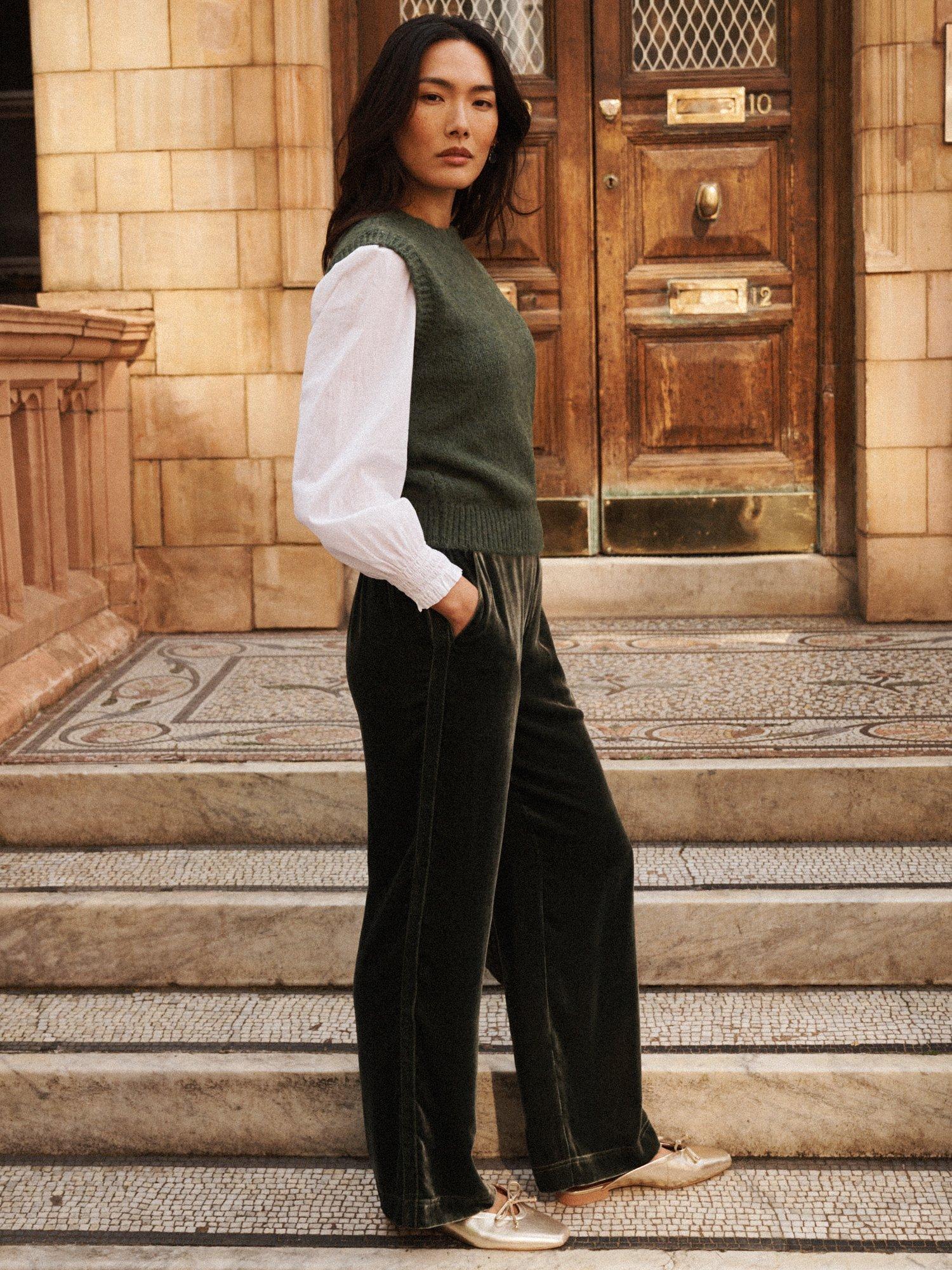 Product image 9 of 9, which shows NRBY Rosie Crew Neck Tank Top, Khaki, XS