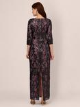 Adrianna Papell Studio Beaded Maxi Dress, Navy/Rose Gold