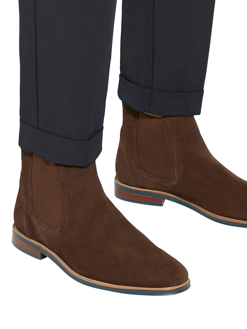 Product image 2 of 6, which shows Dune London McKinley Suede Ankle Boots, Brown, 6|6.5
