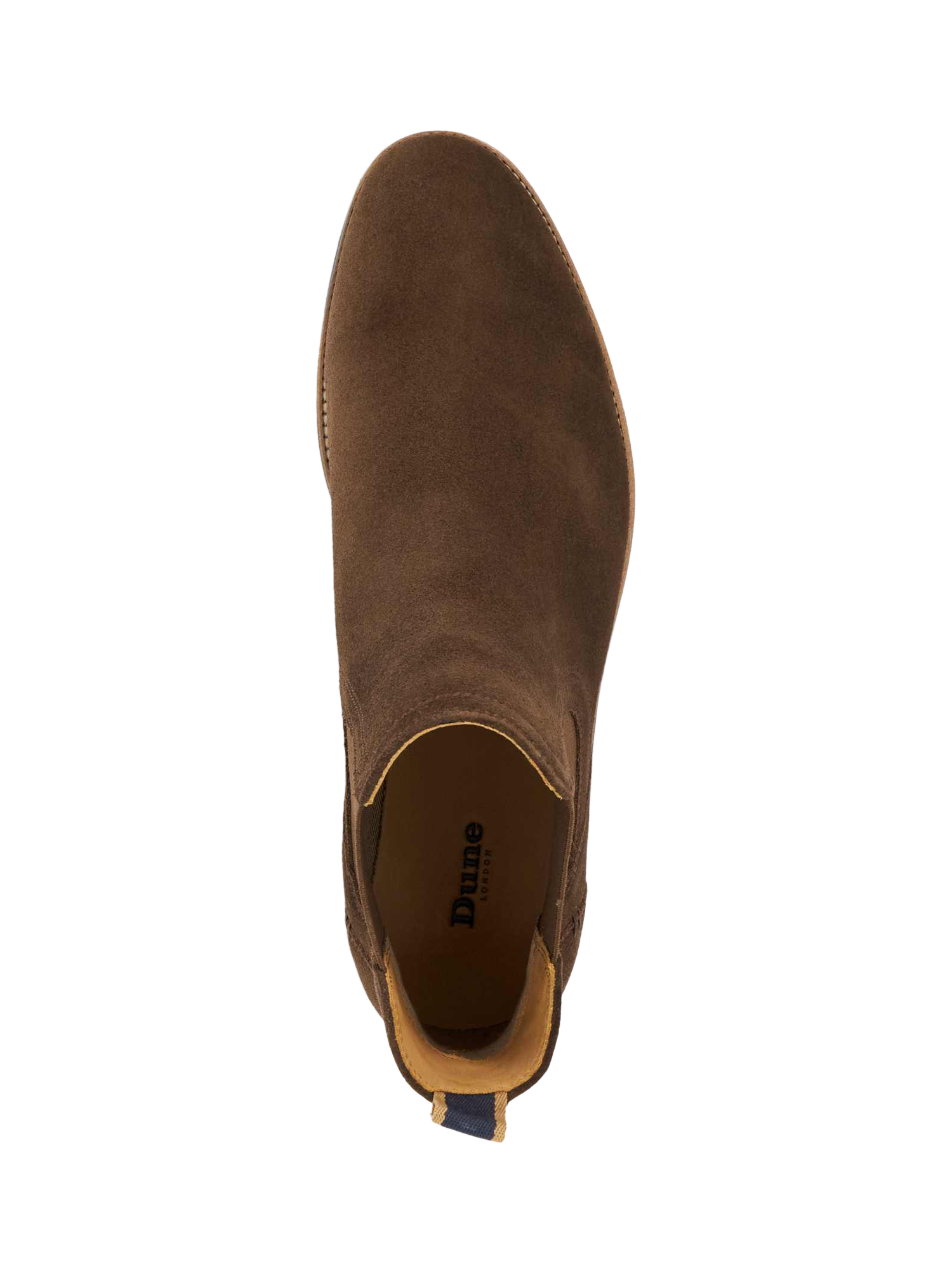 Product image 5 of 6, which shows Dune London McKinley Suede Ankle Boots, Brown, 6|6.5