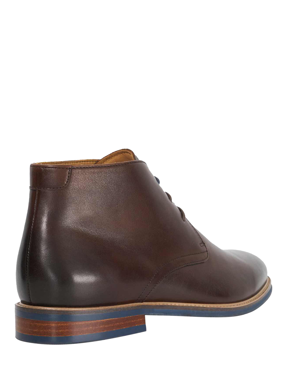 Product image 3 of 5, which shows Dune London Millers Lace Up Leather Ankle Boots, Burgundy, 6|6.5