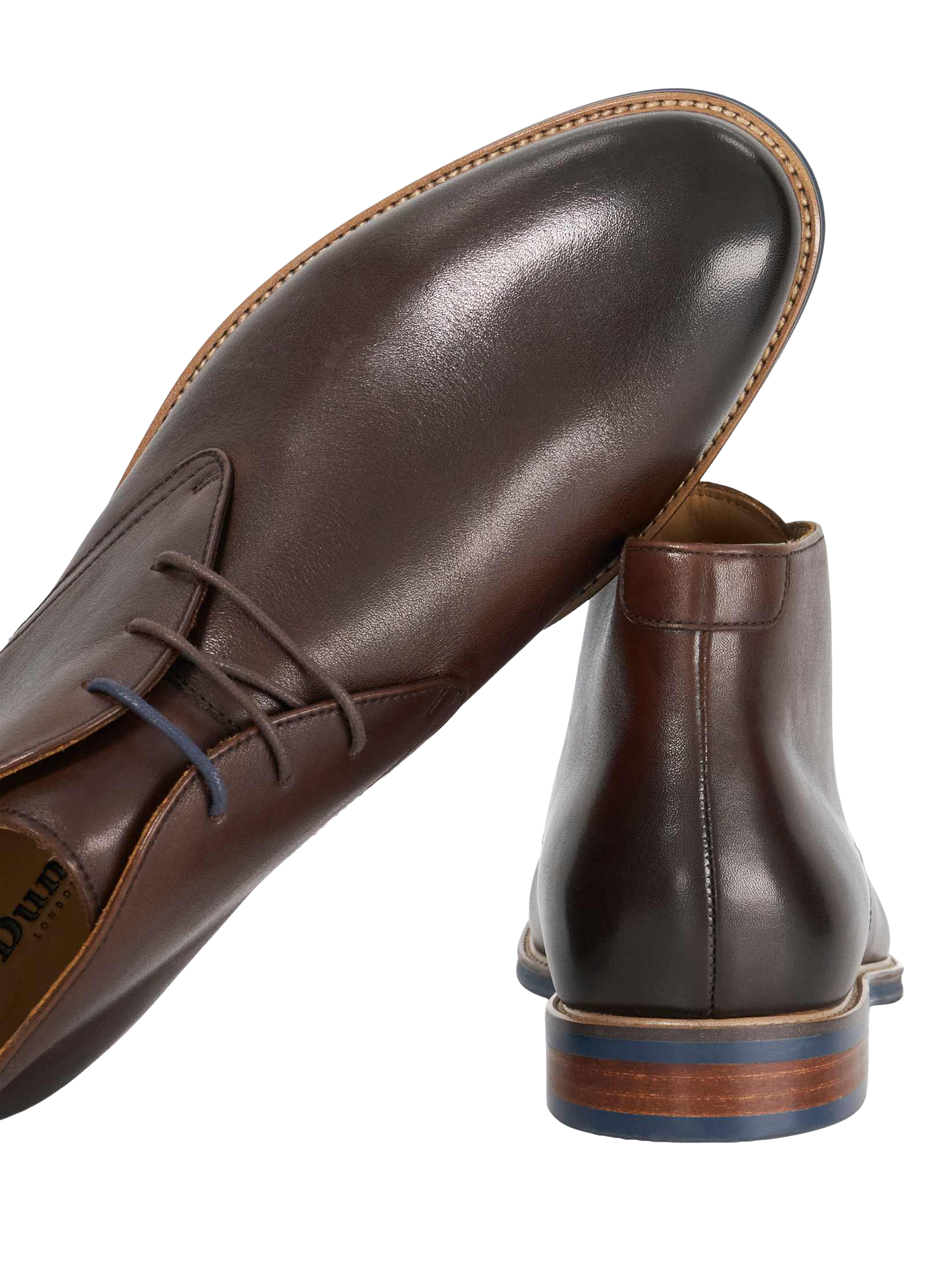 Product image 5 of 5, which shows Dune London Millers Lace Up Leather Ankle Boots, Burgundy, 6|6.5