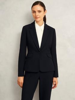 Hobbs Ivy Single Button Blazer, Navy, Navy