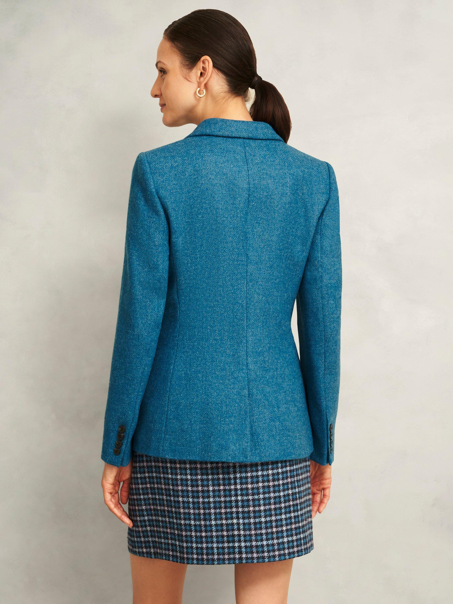 Product image 2 of 5, which shows Hobbs Lilla Pure Wool Blazer, Blue, 10