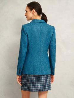 Hobbs Lilla Pure Wool Blazer, Blue - view 2, Blue