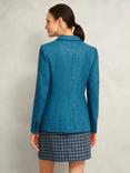 Hobbs Petite Lilla Pure Wool Blazer, Blue