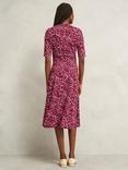 Hobbs Jaci Petite Spot V Neck A Line Midi Dress