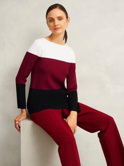 Hobbs Alice Colour Block Jumper, Multi, Multi
