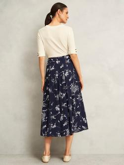 Hobbs Brielle Skirt, Blue/Multi - view 2, Blue/Multi