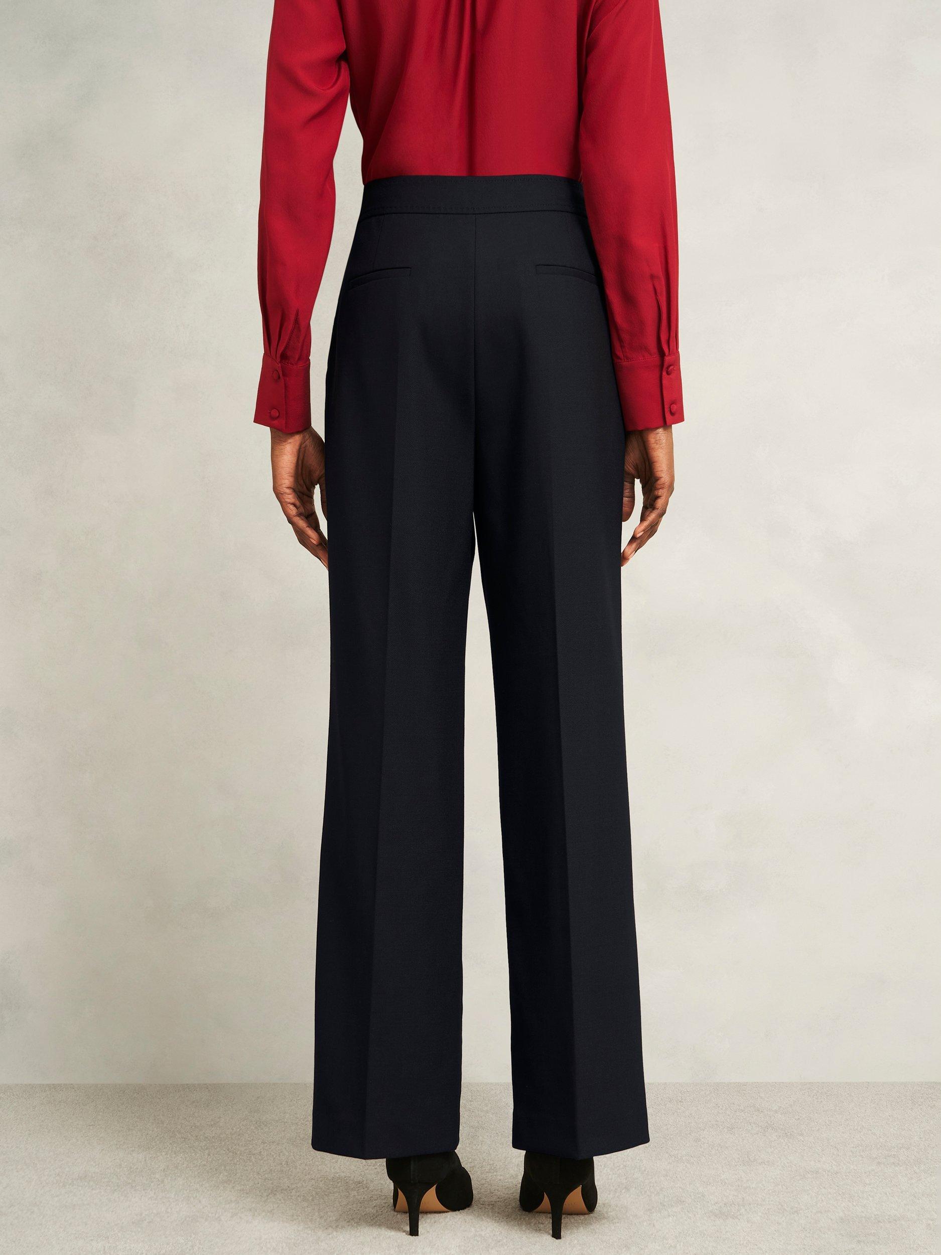 Product image 2 of 4, which shows Hobbs Heidi Trousers, Black, 8