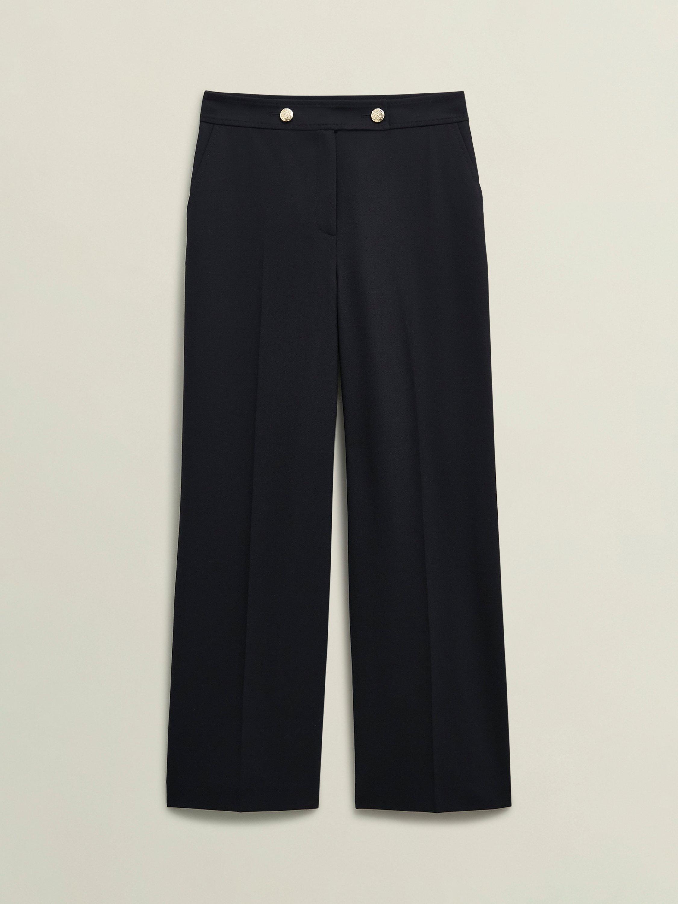 Product image 4 of 4, which shows Hobbs Heidi Trousers, Black, 8