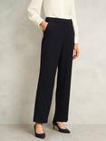 Hobbs Ivy Straight Trousers, Navy