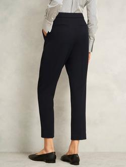 Hobbs Ivy Cropped Petite Tailored Trousers - view 2, Navy