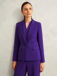 Hobbs Petite Sami Single Breasted Jacket, Purple