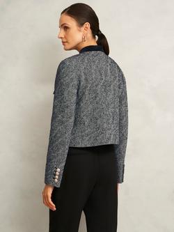 Hobbs Tammie Herringbone Wool Blend Jacket, Multi - view 2, Multi