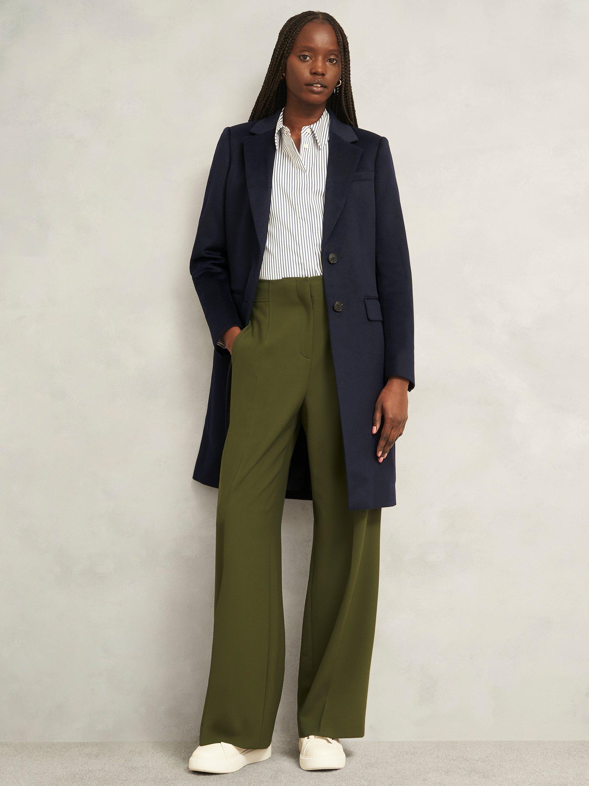 Product image 5 of 6, which shows Hobbs Cavendish Pure Wool Coat, Navy, 12