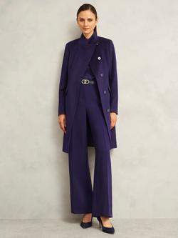 Hobbs Taylor Wool Coat, Dark Purple, Dark Purple