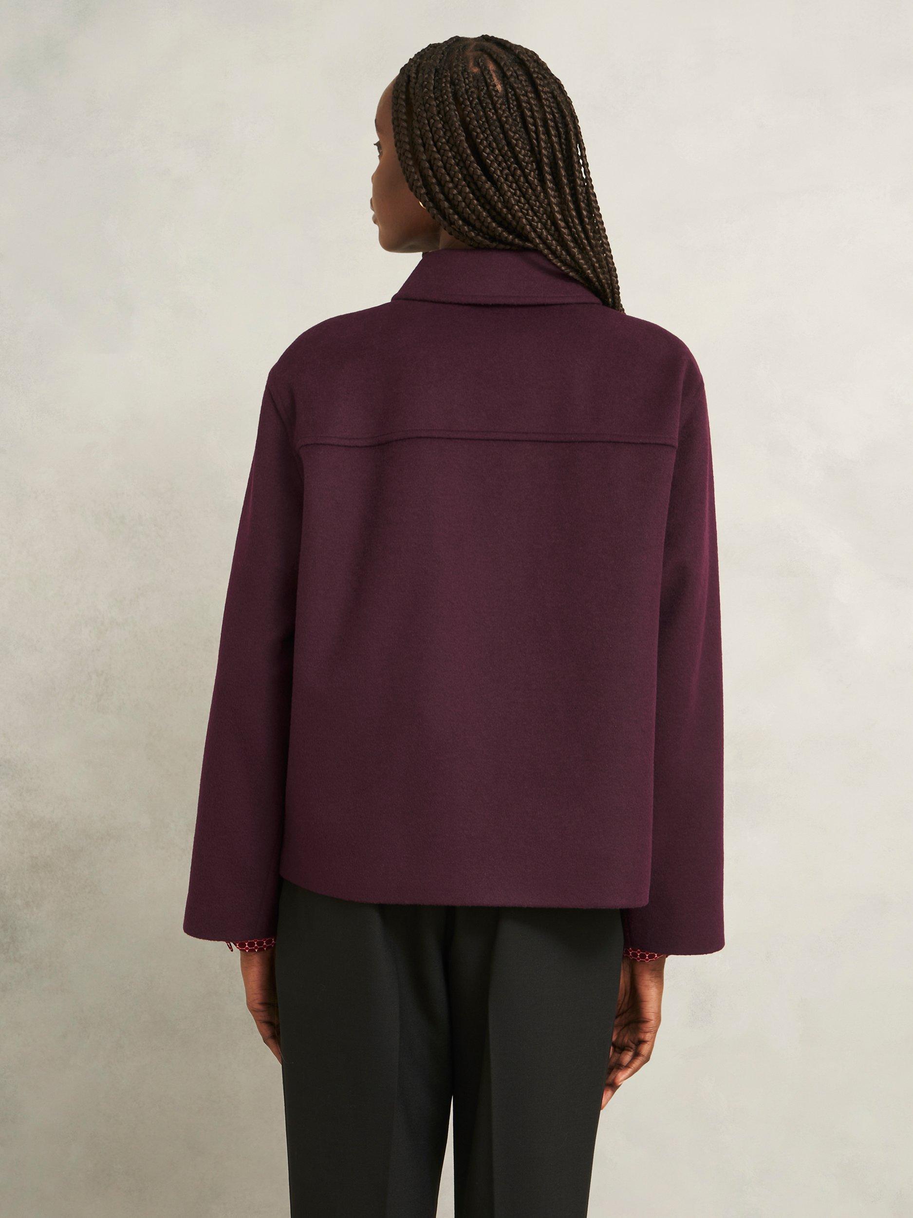 Product image 2 of 6, which shows Hobbs Zoe Coat, Mid Purple, 8