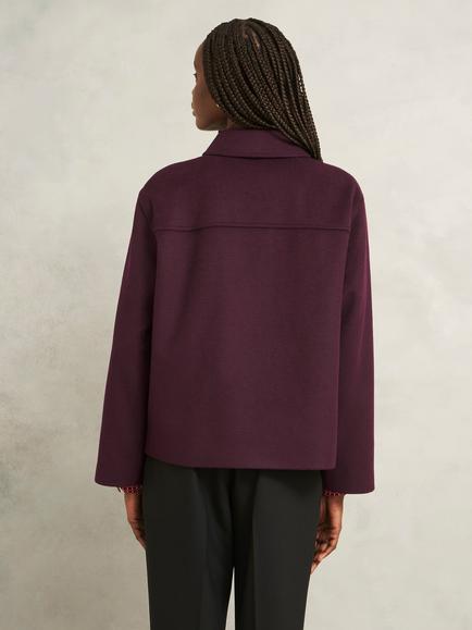Hobbs Zoe Coat, Mid Purple - view 2, Mid Purple