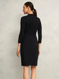 Hobbs Blanche Knitted Dress, Black