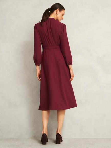 Hobbs Peony Dress, Red - view 2, Red