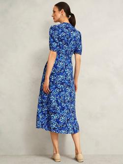 Hobbs Sidonie Dress, Blue/Multi - view 2, Blue/Multi