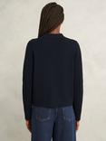 Hobbs Christa Knitted Jacket, Navy