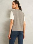 Hobbs Maya Wool Rich Vest Top, Light Brown