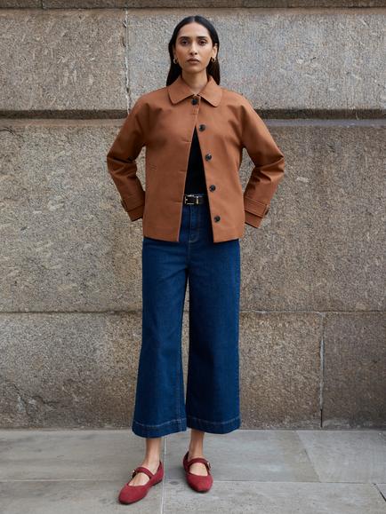 Hobbs Frida Trench Jacket, Brown, Brown