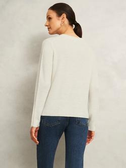 Hobbs Jasmina Jumper, White - view 2, White