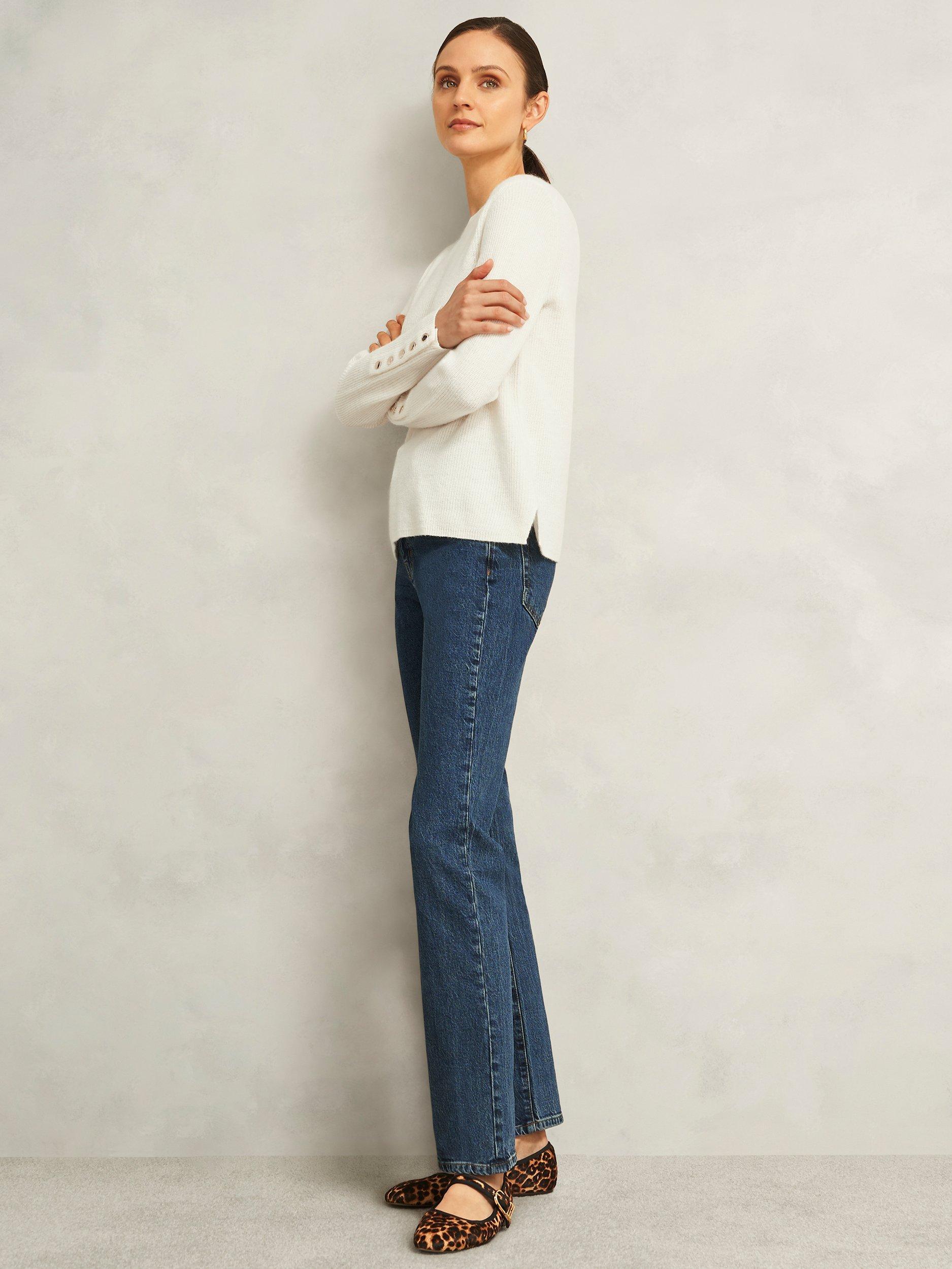 Product image 5 of 7, which shows Hobbs Jasmina Jumper, White, L