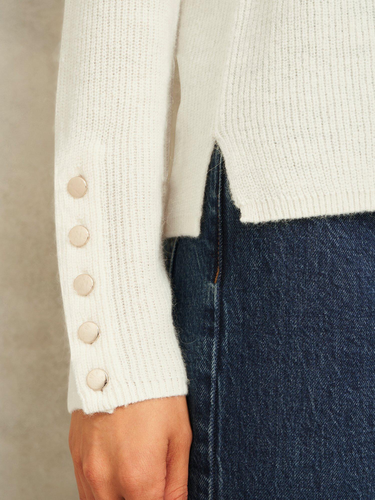 Product image 6 of 7, which shows Hobbs Jasmina Jumper, White, L