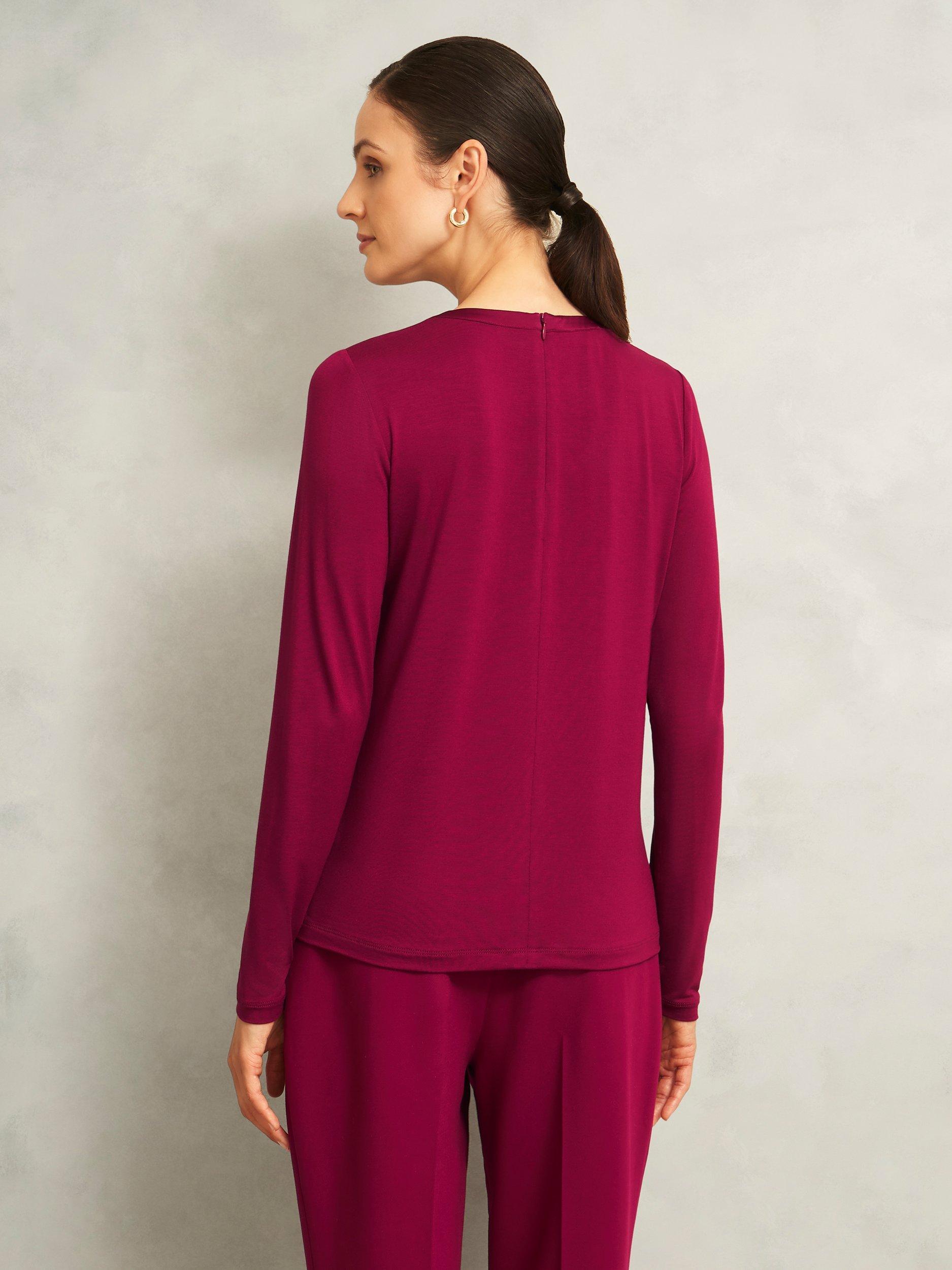 Product image 2 of 6, which shows Hobbs Savannah Keyhole Top, Red, L