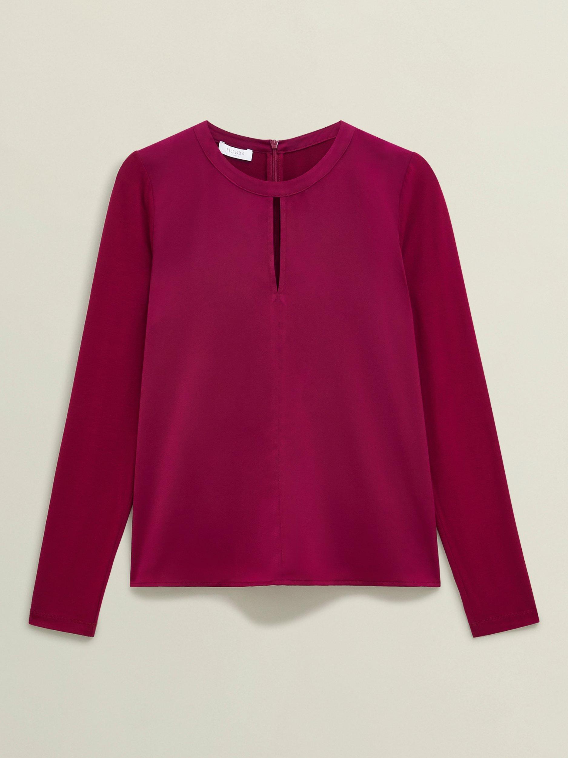 Product image 4 of 6, which shows Hobbs Savannah Keyhole Top, Red, L