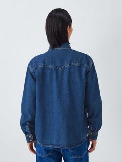 AND/OR Pocket Denim Shirt, Mid Blue - view 2, Mid Blue