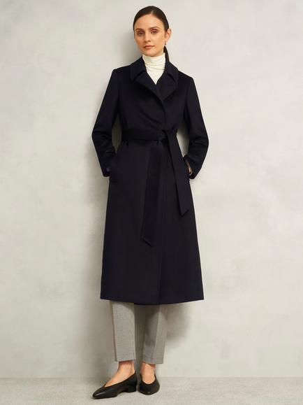 Hobbs Livia Wool Coat, Black