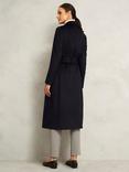 Hobbs Petite Livia Pure Wool Coat, Black