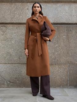 Hobbs Petite Livia Wool Coat, Vicuna