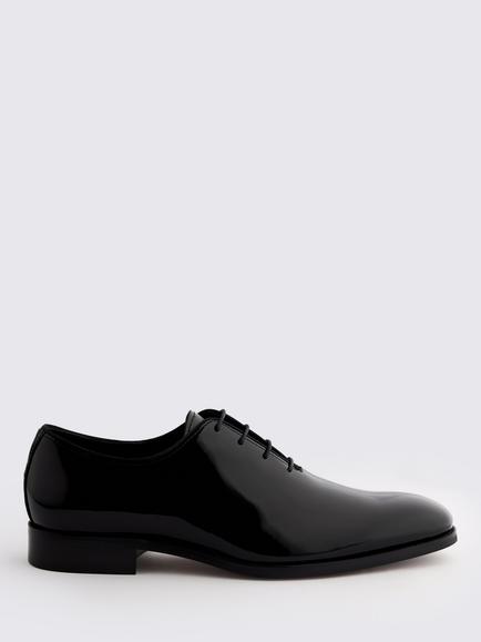 Moss John White Talbot Dress Shoes, Black, Black