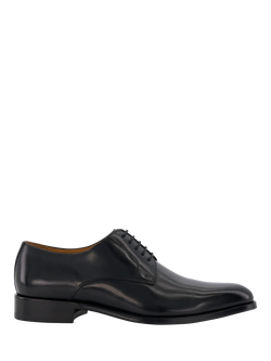 Dune London Salisbury Wide Fit Premium Leather Sole Derby Shoes, Black