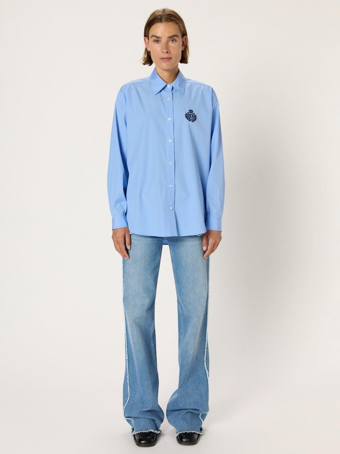 Product image 2 of 5, which shows Gerard Darel Alix Crest Shirt, Bluesky, 10
