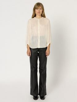Gerard Darel Avril Sheer Shirt, Ecru - view 2, Ecru