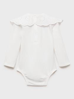 Mango Baby Brody Bodysuit, Natural White - view 2, Natural White